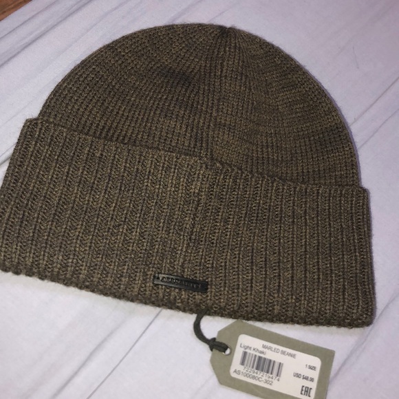 All Saints Accessories - All Saints Light Khaki Beanie